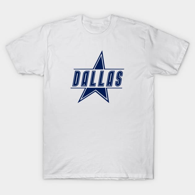 Dallas Football Team Color T-Shirt by Toogoo